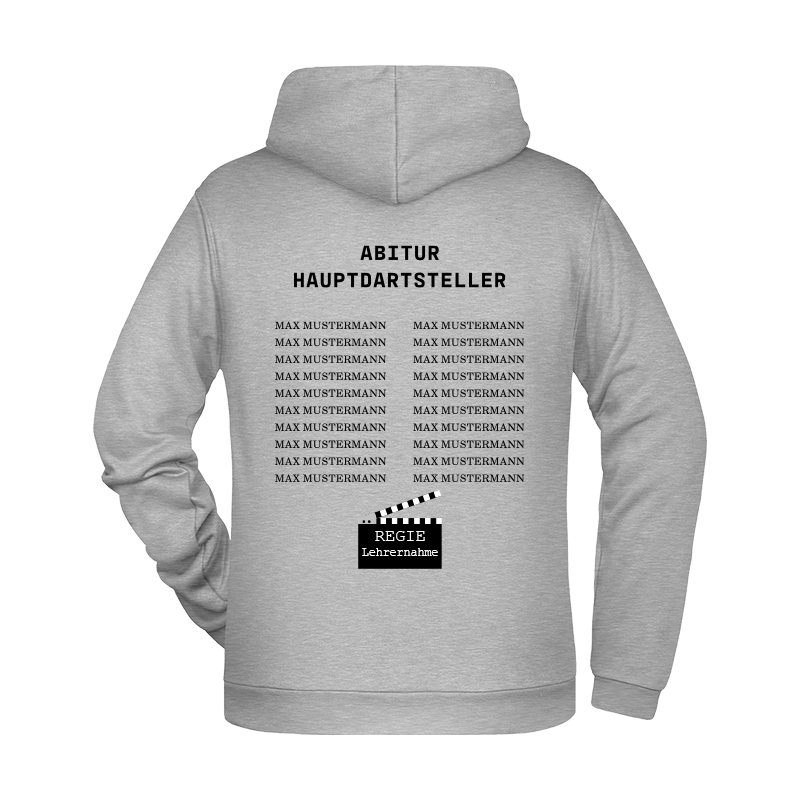 Hoodie "ABI/Abschluss falscher Film" Abitur-5XL-ohne