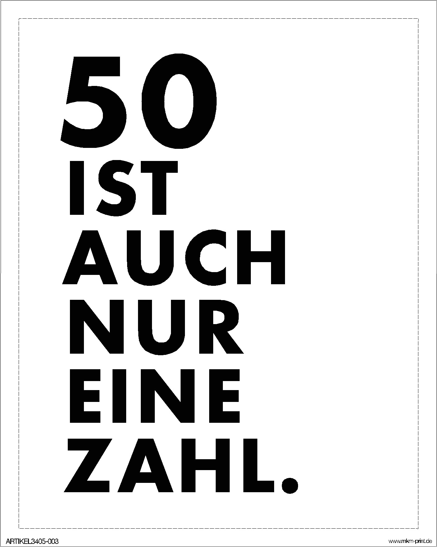 Flaschensticker "_ ist auch nur eine Zahl"