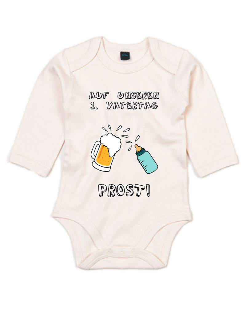 Vatertag Babybody "Auf unseren ersten Vatertag"