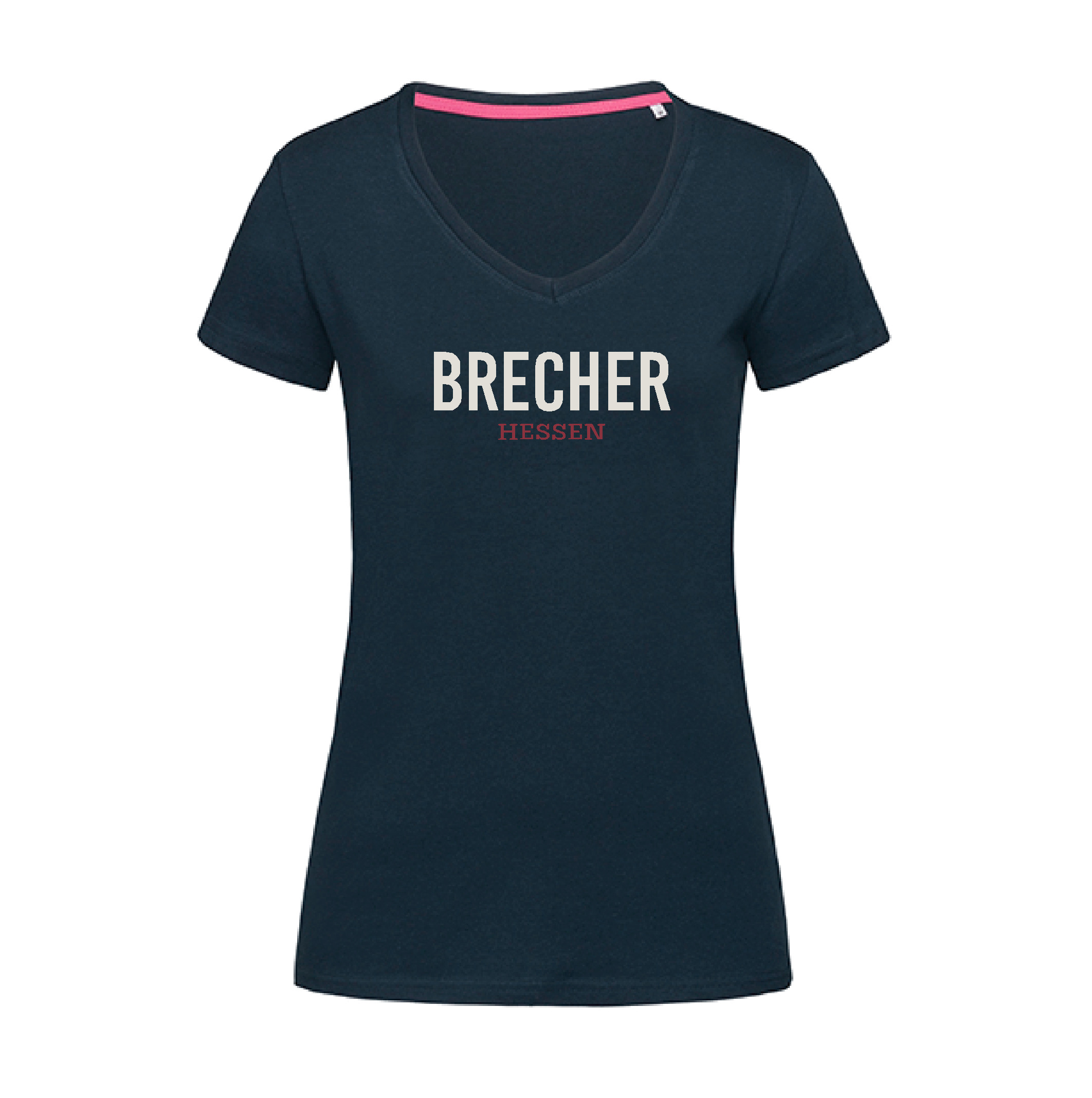 T-Shirt "Brecher" Damen marina blue (dunkelblau)-ohne Bär-XXL