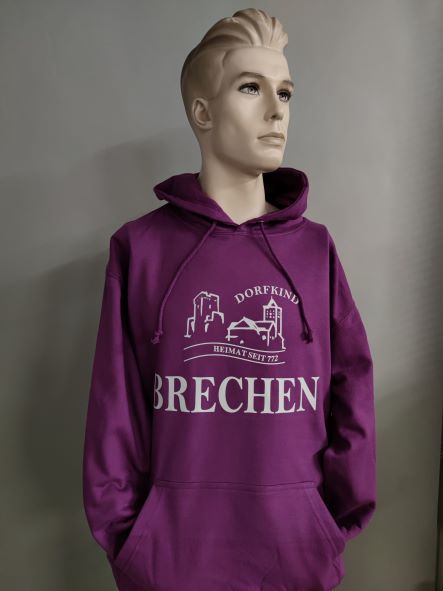 Brechen Unisex Hoodie Jubiläum Magenta Magic 3XL