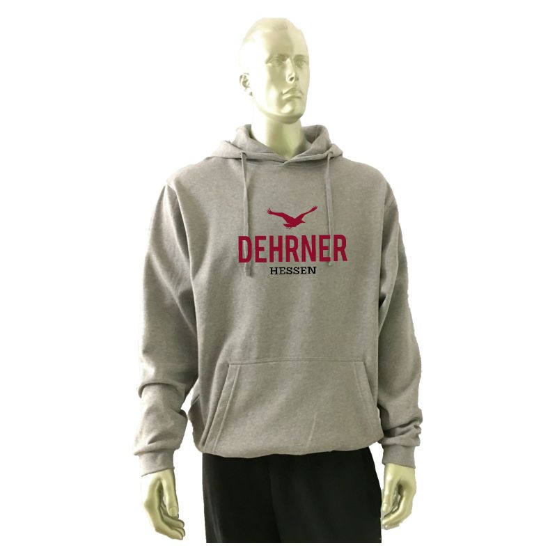 Hoodie "Dehrner" Unisex heather grey (grau meliert) 5XL