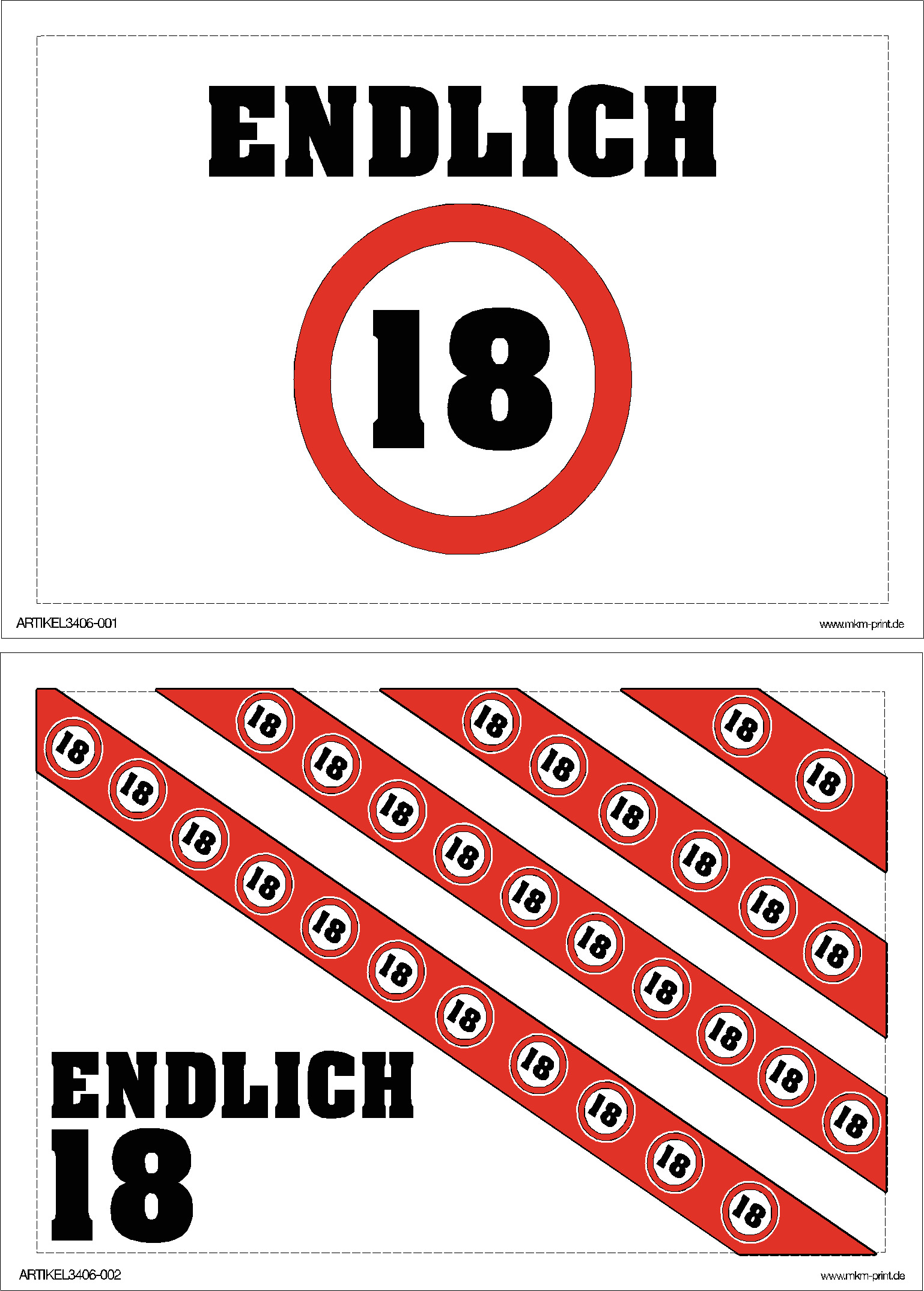 Flaschensticker "Endlich 18"