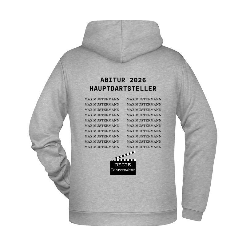 Hoodie "ABI/Abschluss falscher Film" Abitur-XL-mit