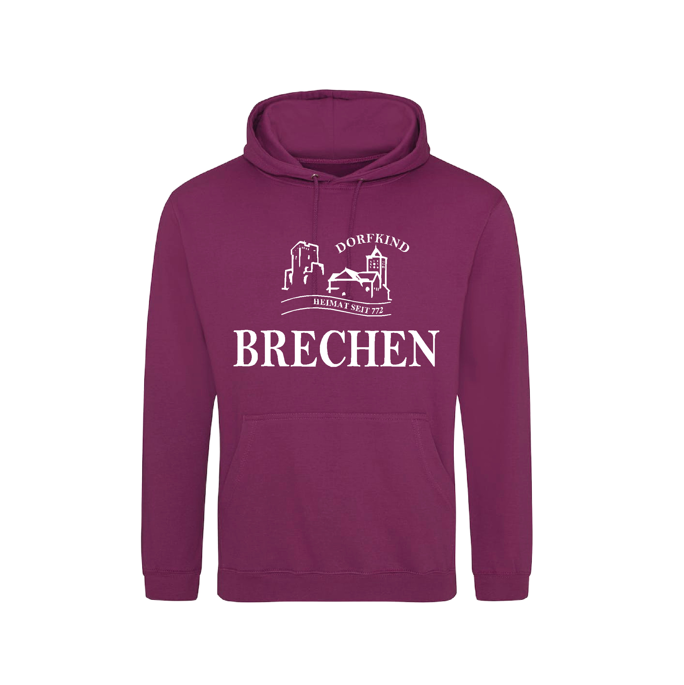 Brechen Unisex Hoodie Jubiläum Magenta Magic 3XL