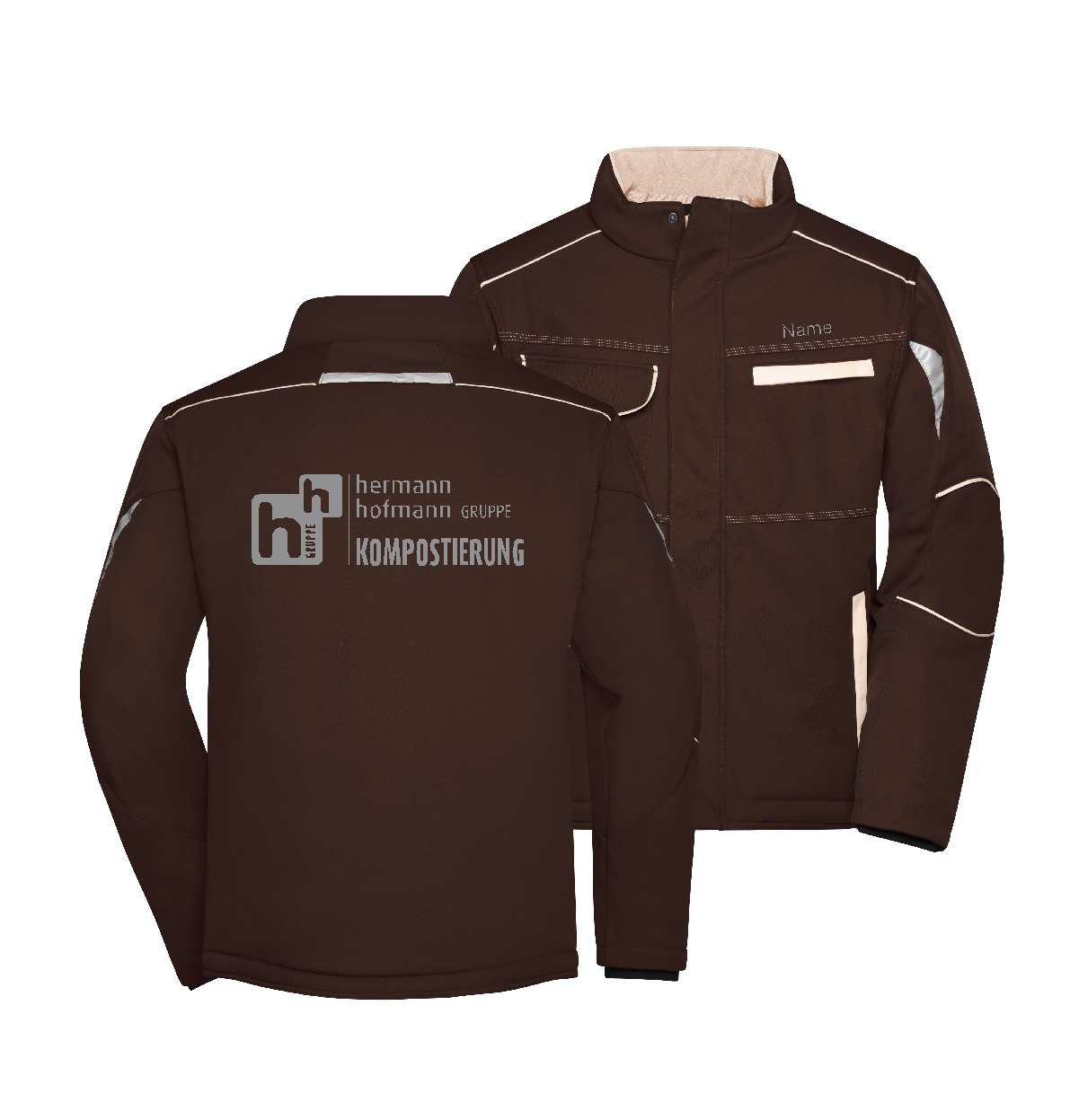 Hermann Hofmann Gruppe Soft Shell Jacke - personalisiert