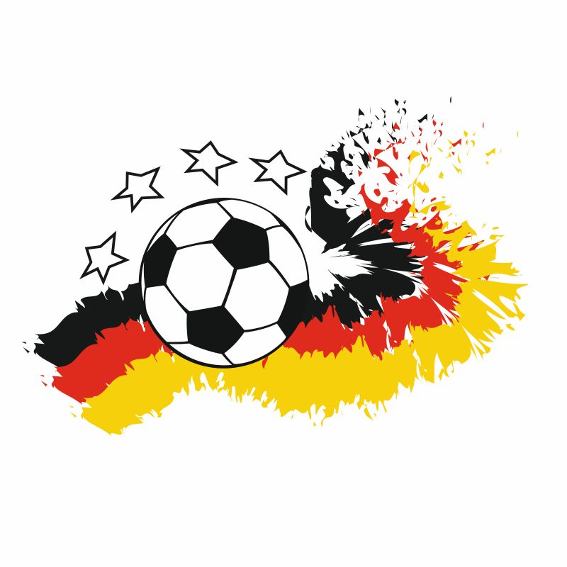 T-Shirt "Fußball, Deutschland, 4 Sterne", Kinder